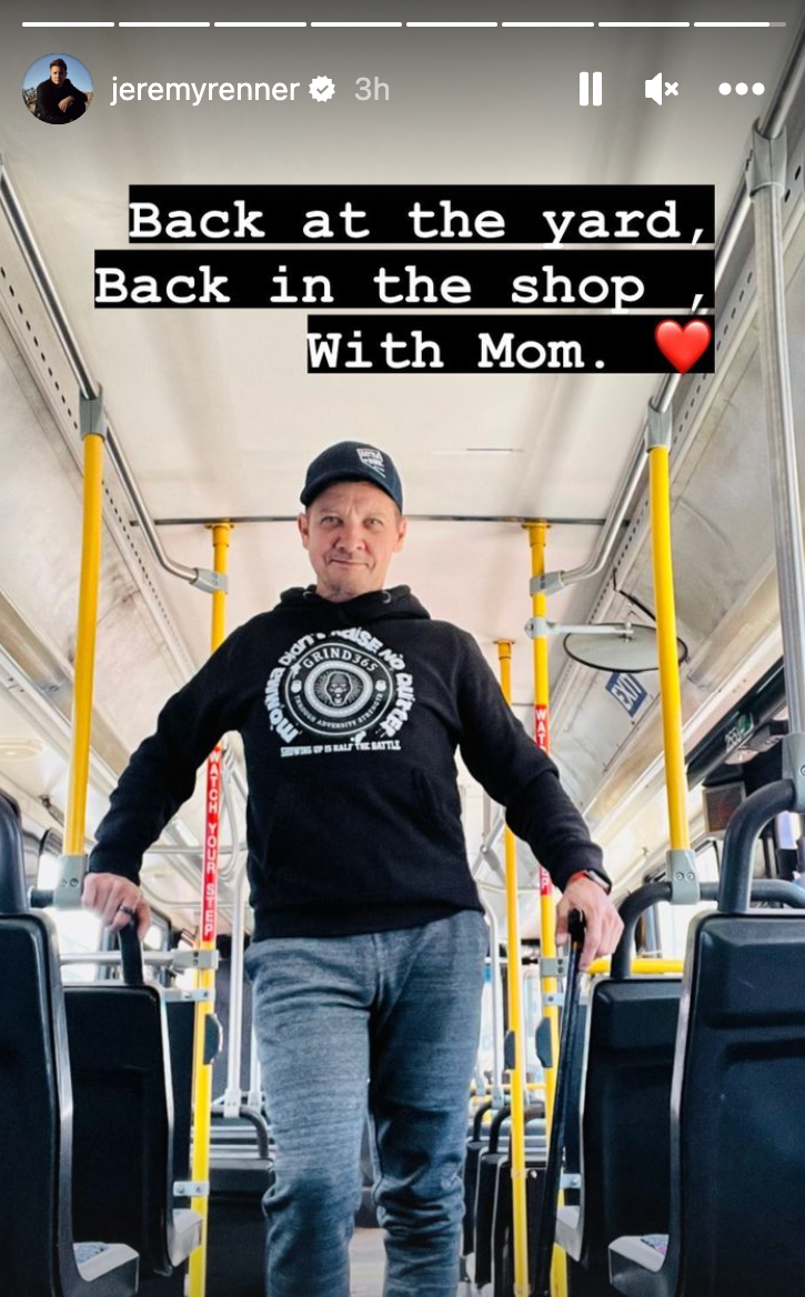 Jeremy Renner Posts Impressive Workout Video as He Continues to Recover